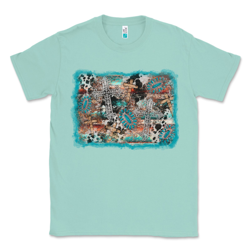 Cross Western Background Classic Tee by AdoDesignShop | Teevron