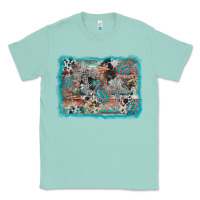 Seafoam cross western background Classic Tee - AdoDesignShop