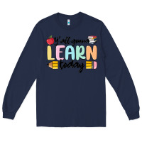 Navy y'all gonna learn today Long Sleeve Tee - MaliasSmallBusiness