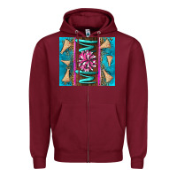 Burgundy cheer mom Zipper Hoodie - LillyAllenDesigns