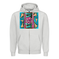 Dove Grey cheer mom Zipper Hoodie - LillyAllenDesigns