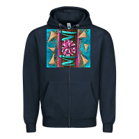 Navy cheer mom Zipper Hoodie - LillyAllenDesigns