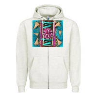 Oatmeal Heather cheer mom Zipper Hoodie - LillyAllenDesigns