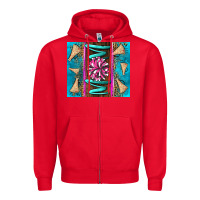 Red cheer mom Zipper Hoodie - LillyAllenDesigns