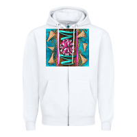 White cheer mom Zipper Hoodie - LillyAllenDesigns