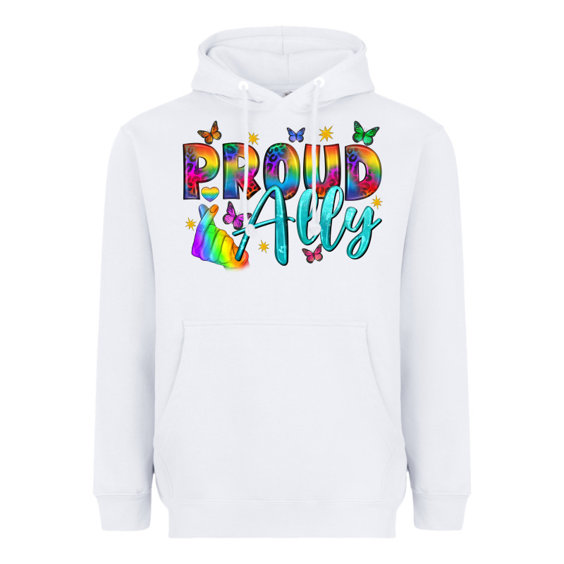 Proud Ally Heavyweight Hoodie by NancyCooperArtShop | Teevron