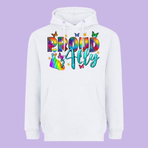 Proud Ally Heavyweight Hoodie Designed By Nancycooperartshop