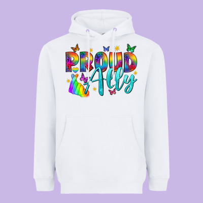 Proud Ally Heavyweight Hoodie Designed By Nancycooperartshop
