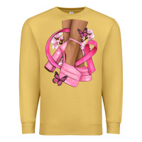 Antique Gold breast cancer diva Premium Sweatshirt - NancyCooperArtShop