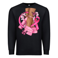 Black breast cancer diva Premium Sweatshirt - NancyCooperArtShop