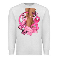Oatmeal Heather breast cancer diva Premium Sweatshirt - NancyCooperArtShop