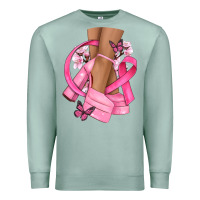 Seafoam breast cancer diva Premium Sweatshirt - NancyCooperArtShop