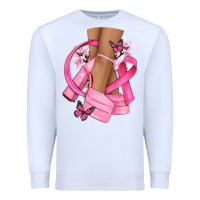 White breast cancer diva Premium Sweatshirt - NancyCooperArtShop