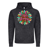Vintage Black hello spring sunflower Vintage Hoodie - Artiststas