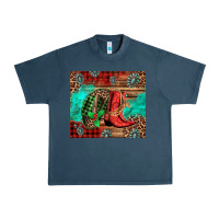 Midnight Navy country boots and cowboy hat christmas Urban Heavy Tee - Jasminsmagicworld