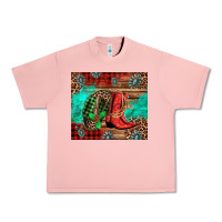 Salmon country boots and cowboy hat christmas Urban Heavy Tee - Jasminsmagicworld