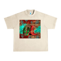 Sandshell country boots and cowboy hat christmas Urban Heavy Tee - Jasminsmagicworld
