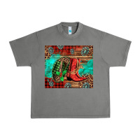 Tornado country boots and cowboy hat christmas Urban Heavy Tee - Jasminsmagicworld