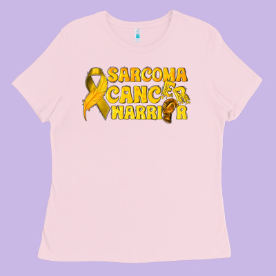 Sarcoma Cancer Warrior Ladies Tee Designed By Texasbilliewilder