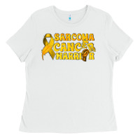 White Sarcoma Cancer Warrior Ladies Tee - texasbilliewilder