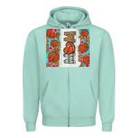 Seafoam basketball mom Zipper Hoodie - LillyAllenDesigns