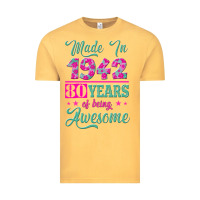 Vintage Mustard made in 1942, 80 years of being awesome kopya Vintage Tee - Jasminsmagicworld