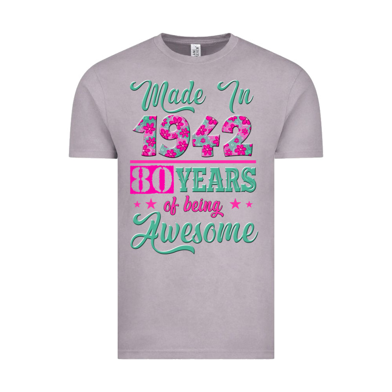 Made In 1942, 80 Years Of Being Awesome Kopya Vintage Tee by Jasminsmagicworld | Teevron