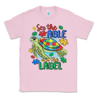Bubblegum Pink see the able not the label Classic Tee - MaliasSmallBusiness