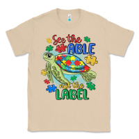 Mushroom see the able not the label Classic Tee - MaliasSmallBusiness