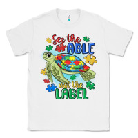 White see the able not the label Classic Tee - MaliasSmallBusiness