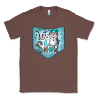 Chestnut Christmas Pocket Classic Tee - CowhideDigitalArt