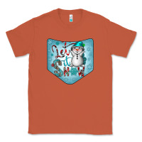 Copper Christmas Pocket Classic Tee - CowhideDigitalArt