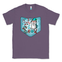 Lavender Christmas Pocket Classic Tee - CowhideDigitalArt