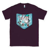 Plum Christmas Pocket Classic Tee - CowhideDigitalArt