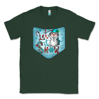 Sports Green Christmas Pocket Classic Tee - CowhideDigitalArt