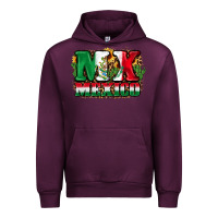 Mauve Wine MX Mexico Urban Hoodie - FaDigitalArtStudio