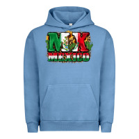 Pigment Pebble Blue MX Mexico Urban Hoodie - FaDigitalArtStudio