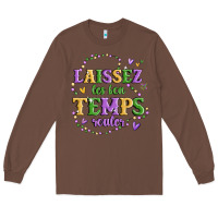 Chestnut laissez les bon temps rouler Long Sleeve Tee - MaliasSmallBusiness