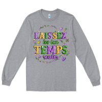 Heather Grey laissez les bon temps rouler Long Sleeve Tee - MaliasSmallBusiness