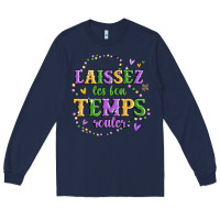 Navy laissez les bon temps rouler Long Sleeve Tee - MaliasSmallBusiness
