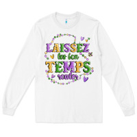 White laissez les bon temps rouler Long Sleeve Tee - MaliasSmallBusiness