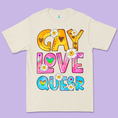 Gay Love Queer Premium Tee Designed By Hra Design Shop