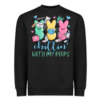 Black chillin with my peeps Heavyweight Sweatshirt - MaliasSmallBusiness