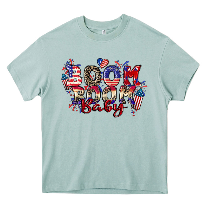 Boom Boom Baby 4th Of July Heavy Core Tee by CowGirlArtShop | Teevron