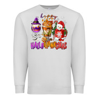 Dove Grey Happy Hallothanksmas wine glass and coffee Premium Sweatshirt - NancyCooperArtShop