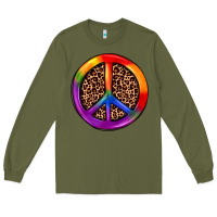 Army Green peace sign pride Long Sleeve Tee - JahusDesignShop
