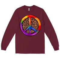 Burgundy peace sign pride Long Sleeve Tee - JahusDesignShop