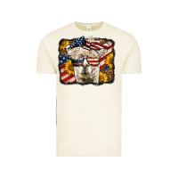 Vintage Arctic 4th of july llama Vintage Tee - LillyAllenDesigns