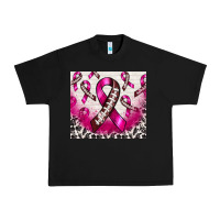 Black breast cancer american football ribbon Urban Heavy Tee - NancyCooperArtShop
