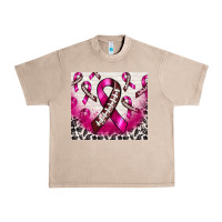 French Oak breast cancer american football ribbon Urban Heavy Tee - NancyCooperArtShop